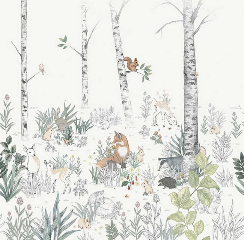 Bild vun Magic Forest Mural - 7481
