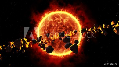 Bild på A Cluster of Asteroids Around the Sun