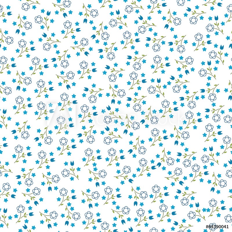 Afbeeldingen van Small flowers seamless pattern