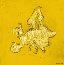Bild på Europe in Vintage Yellow