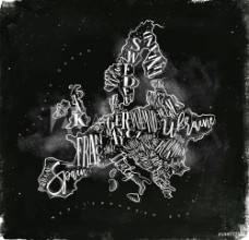 Bild på Europe in Vintage Chalk