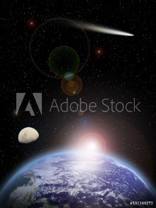 Bild på Earth and Moon