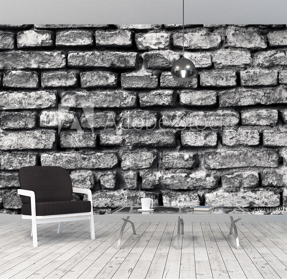 Picture of Gray Brick Wall Background
