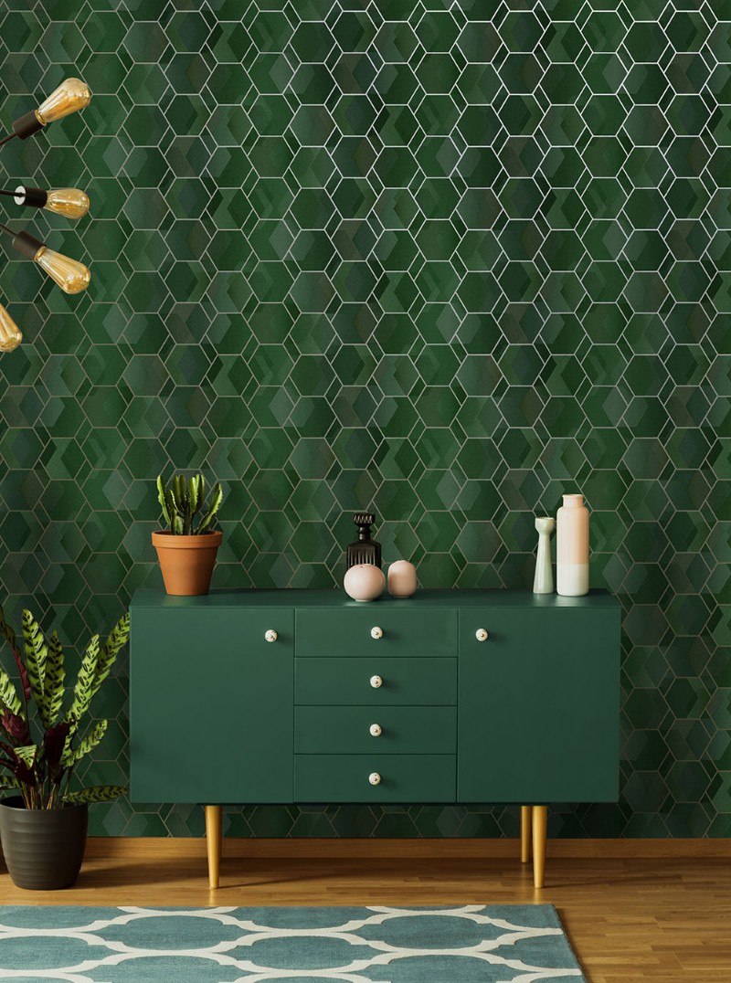 Obrazek Cassius Green/Gold - 91280