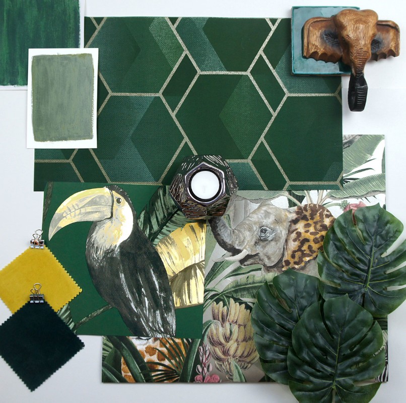 Obrazek Cassius Green/Gold - 91280