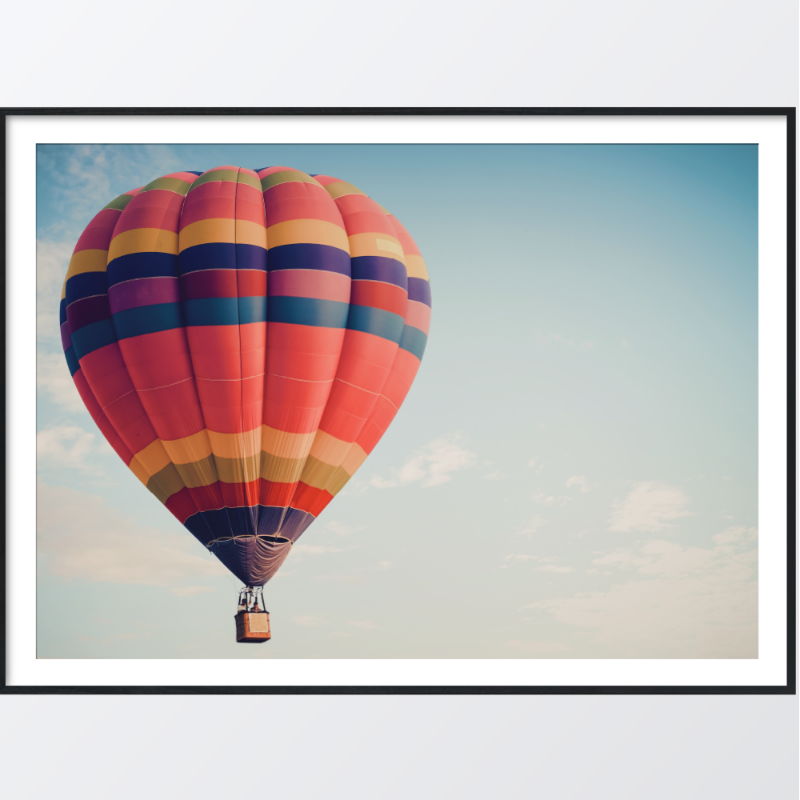Bild på Vintage air balloon poster