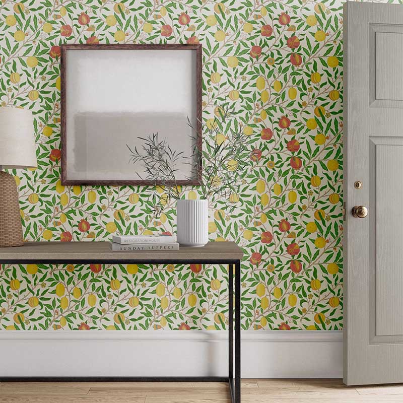 Bild von Fruit Leaf Green/Madder - 217086