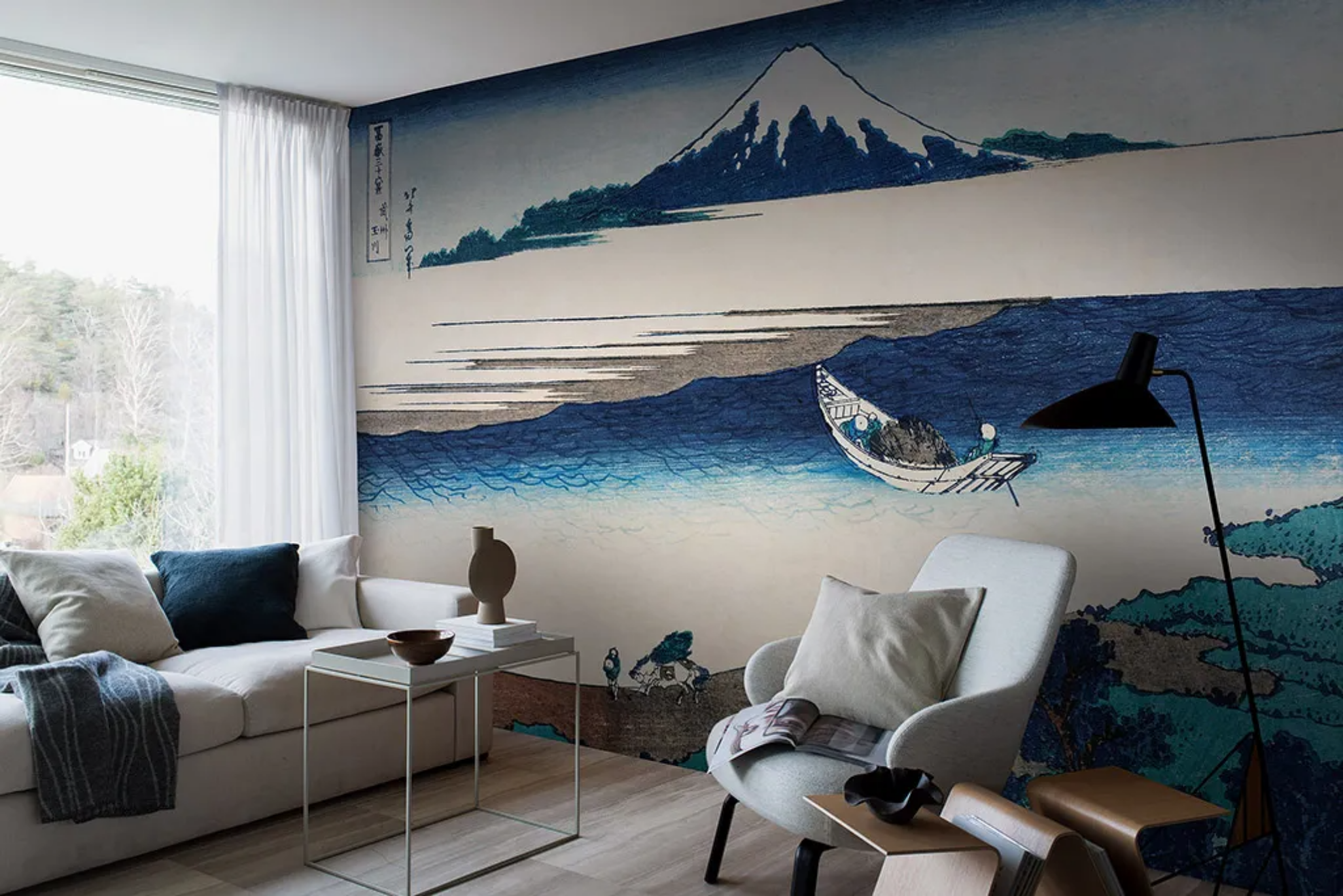 Tapeter vardagsrum inspiration