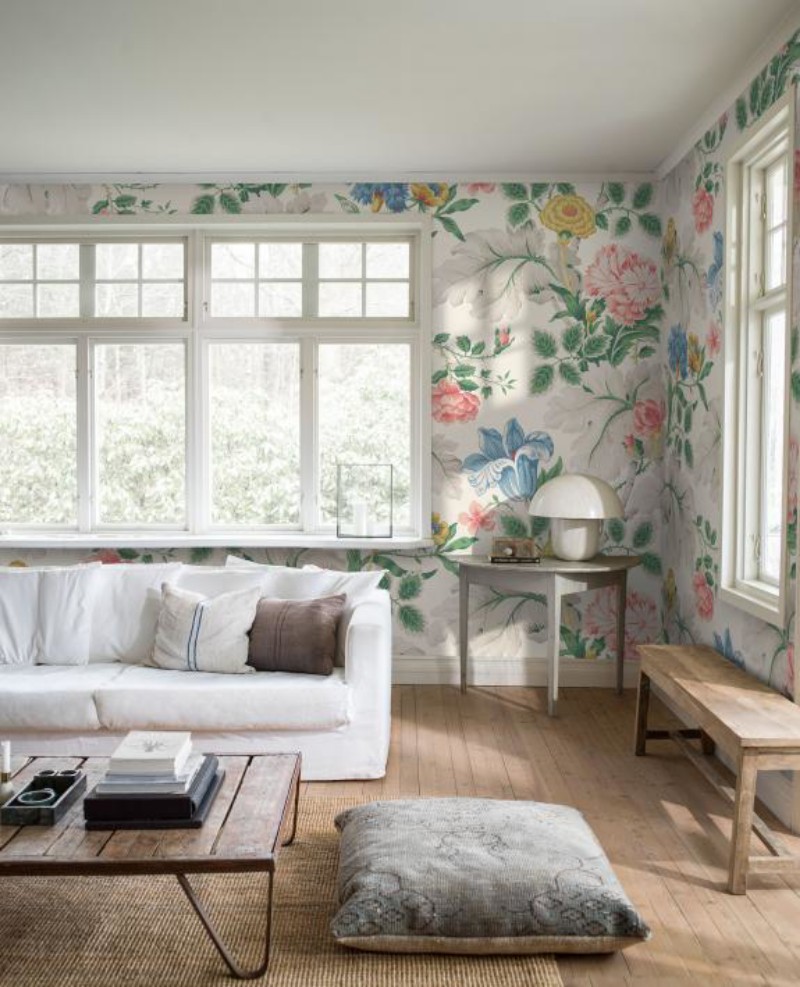 Bild von Carnation Garden Mural - 7236