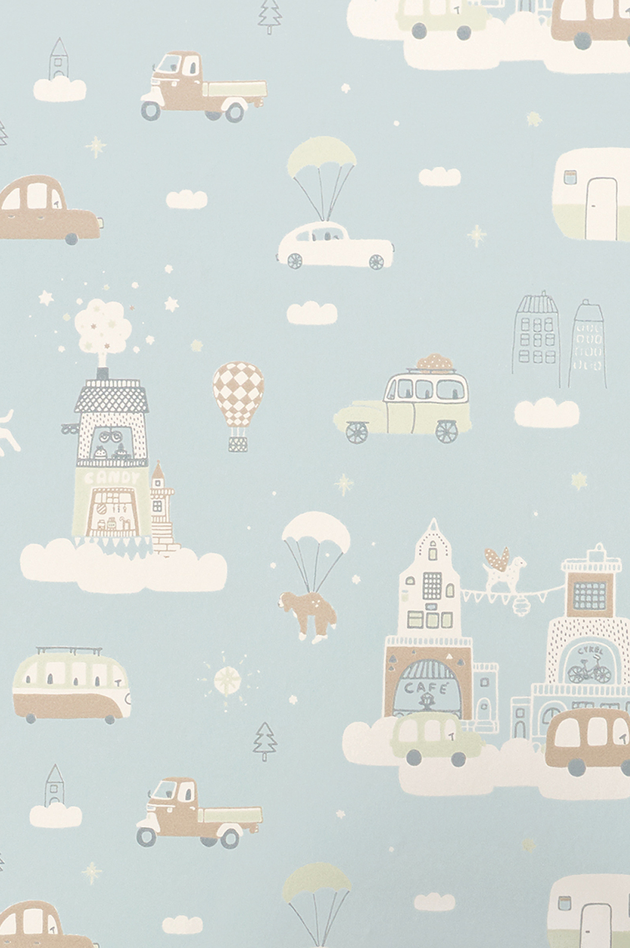 Slika ABOVE THE CLOUDS SOFT BLUE - 131-02