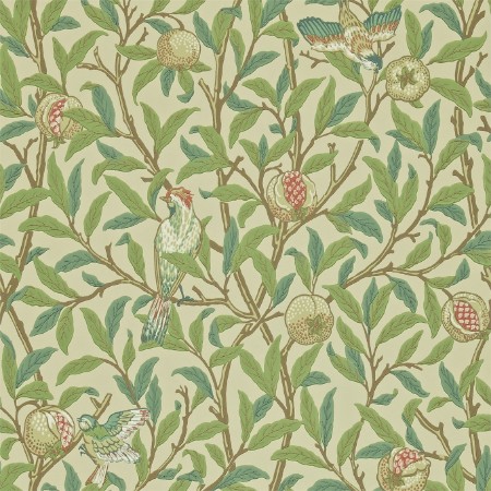 Bild von Bird & Pomegranate Bayleaf/Cream - 212539