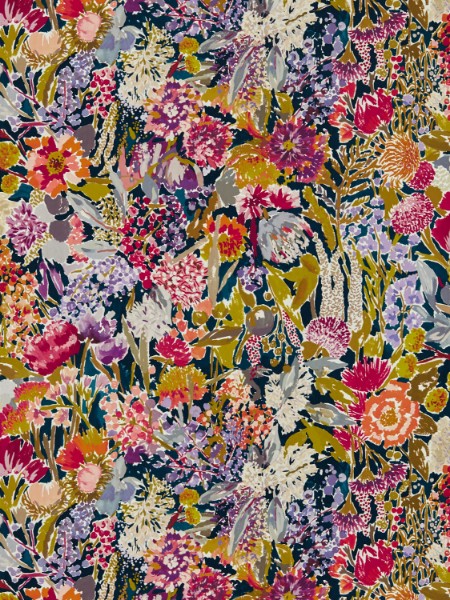 Sanguine Pomegranate/Clemantine/Peony/Blueberry - HQN2112839 wallpaper Harlequin