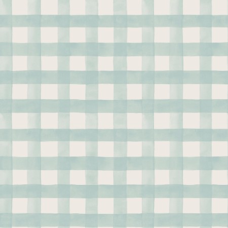 Watercolour Gingham Soft Teal - 13293 paveikslėlis
