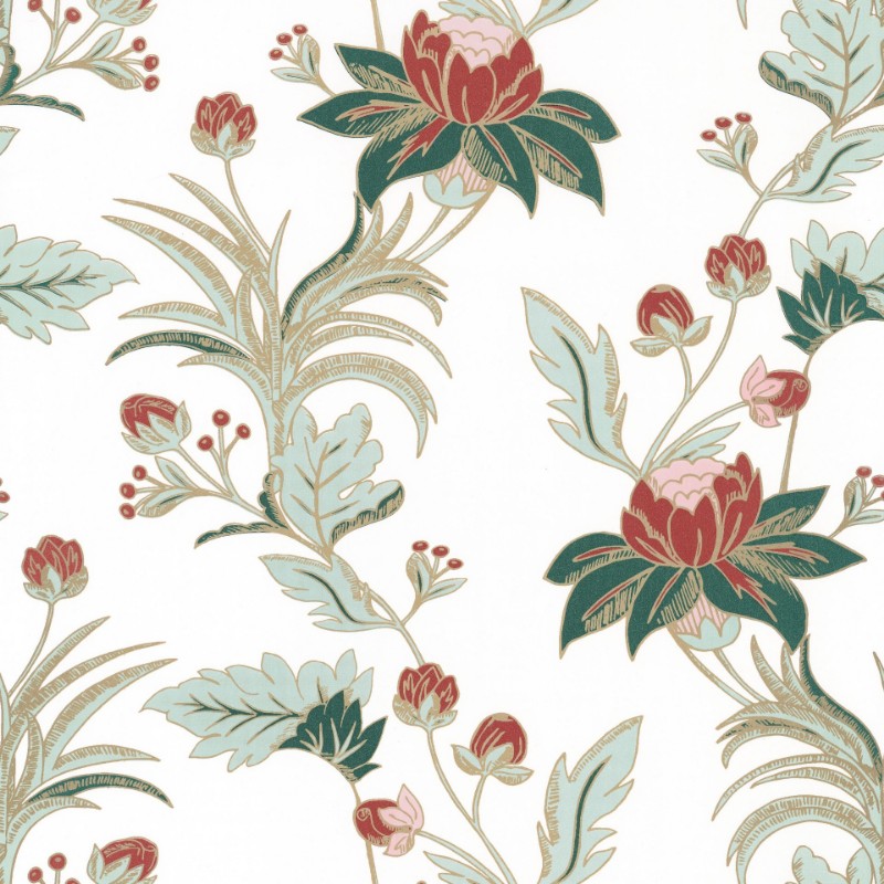Image de Dream Garden Elegance Vert Sapin Irise Fond Blanc - DGN102277213