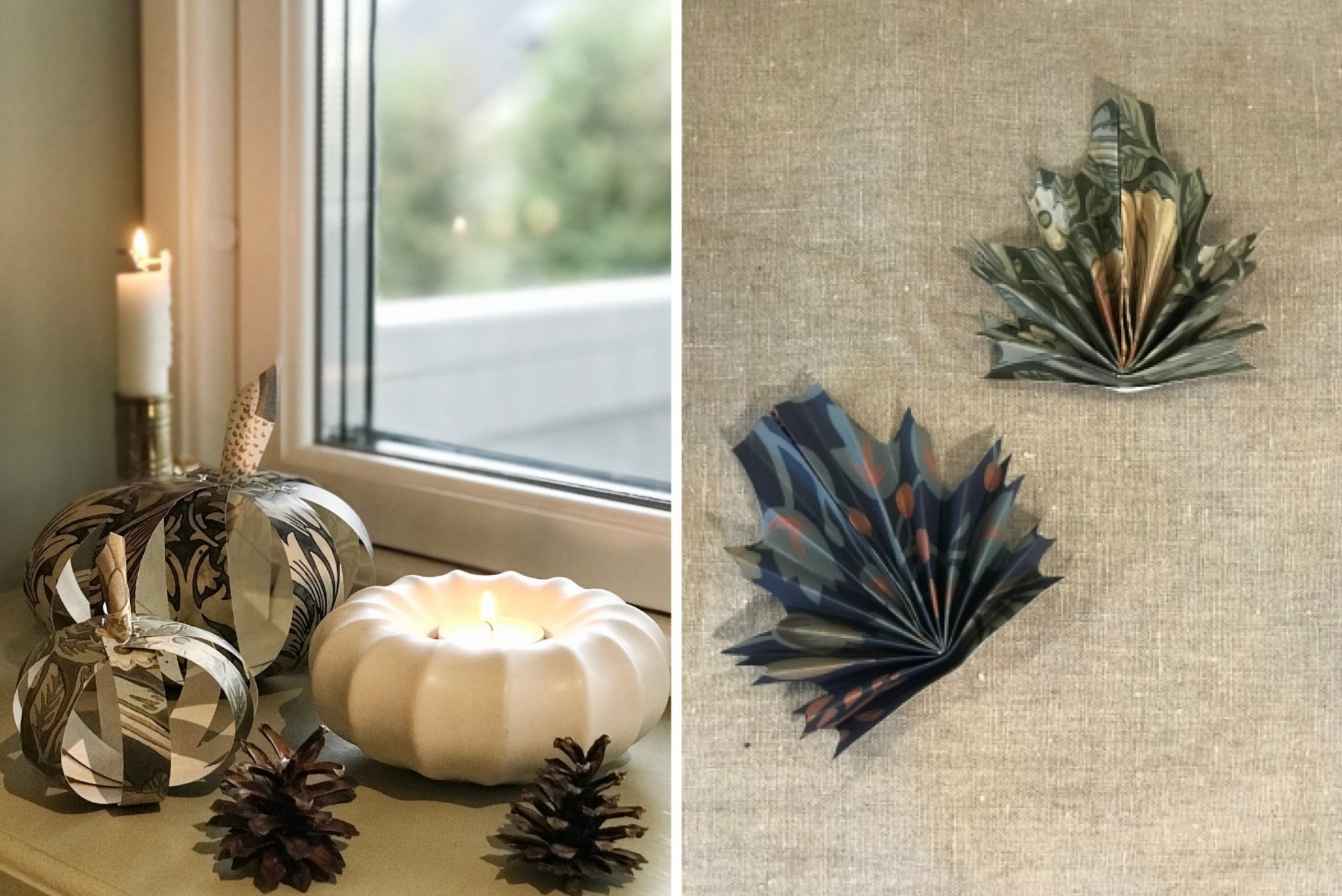 Crafting with wallpaper - Halloween