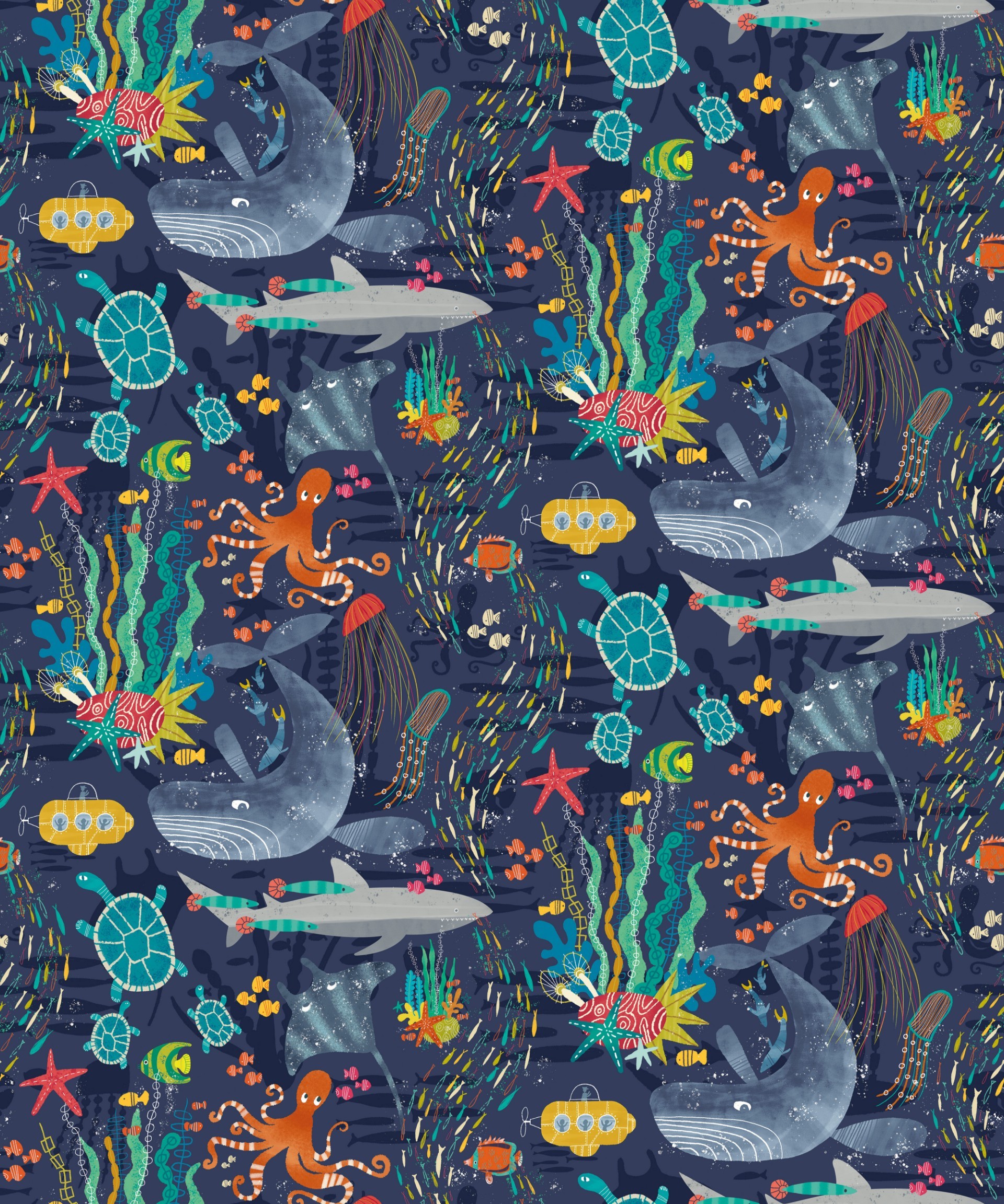 Bild på Beneath The Waves Prussian - WGU50130W