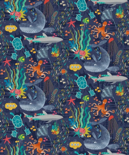 Picture of Beneath The Waves Prussian - WGU50130W