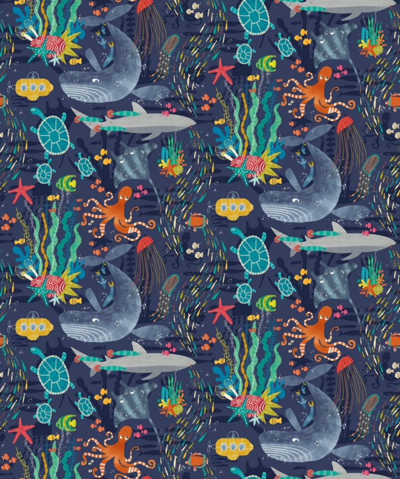 Bild på Beneath The Waves Prussian - WGU50130W