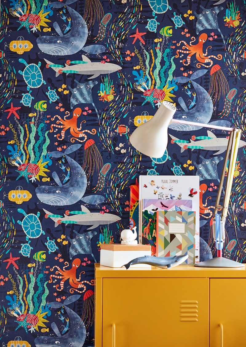 Bild på Beneath The Waves Prussian - WGU50130W