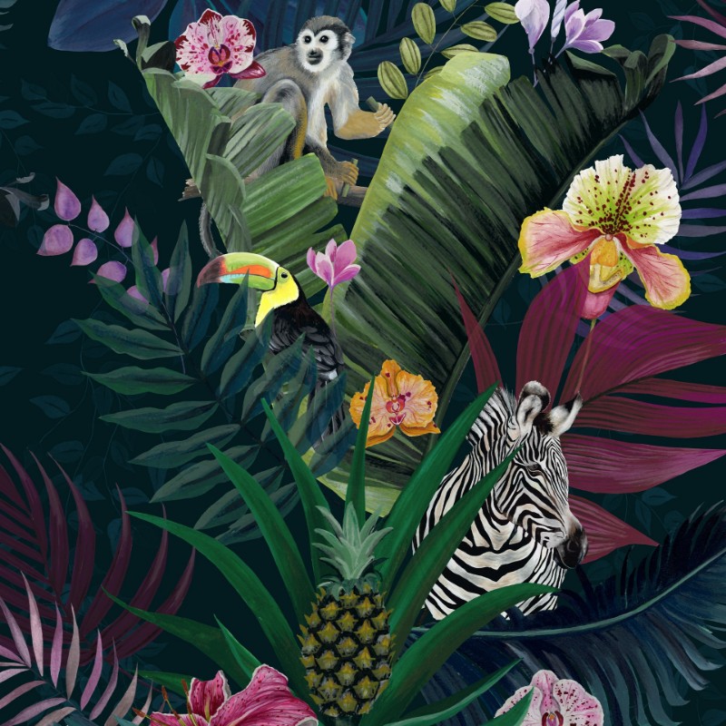 Picture of Kala Wallpaper Black - KALA/WP1/BLK