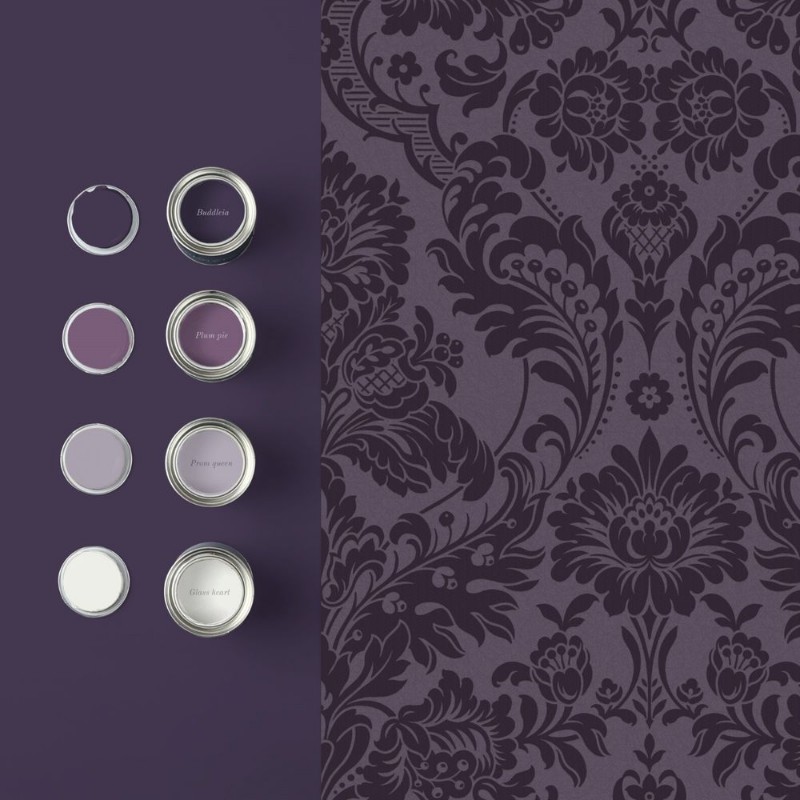 Bild von Gothic Damask Plum - 106586