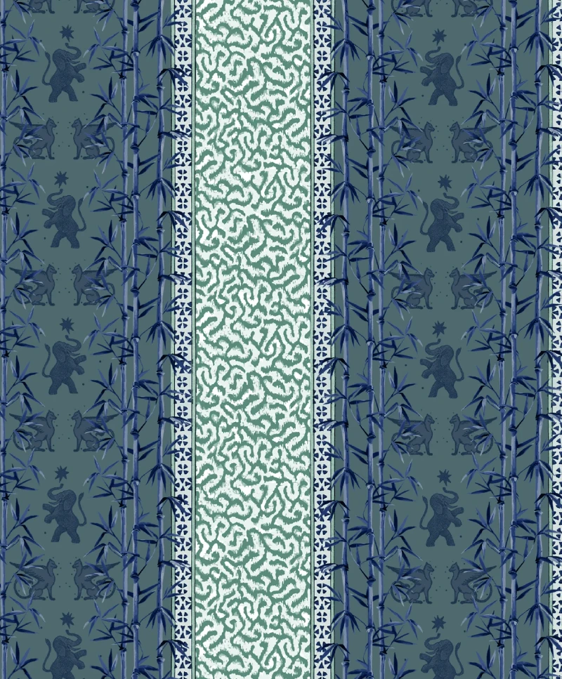 Bild på Eclectic Bamboo Ribbon Ocean Grey - PW-Ecbamoceangrey