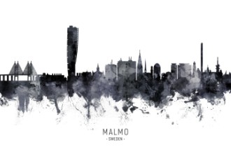 Bild von Malmo Sweden Skyline