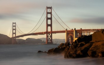 Picture of Golden Gate Bridge at Dusk