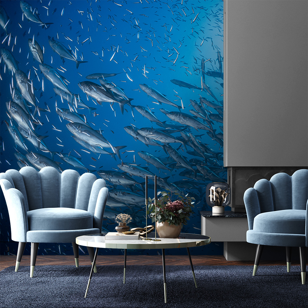 Picture of A school of trevaly