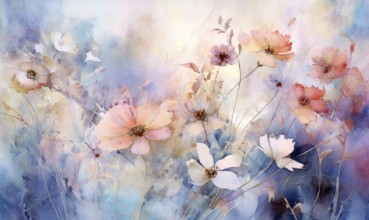 Bild von Flower Meadow in Pastel