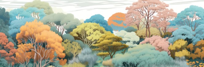 Bild von Bäume in der Savanne