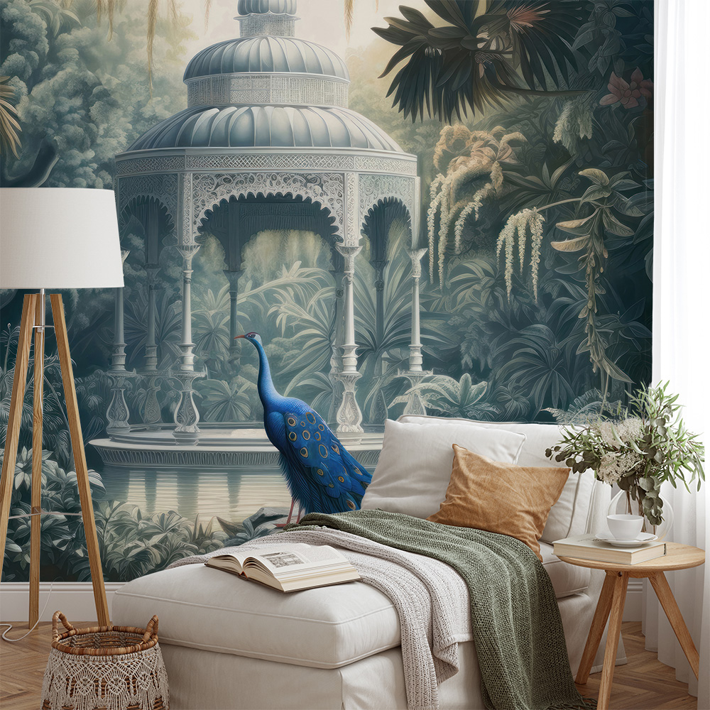 Picture of Gazebo and Peacock