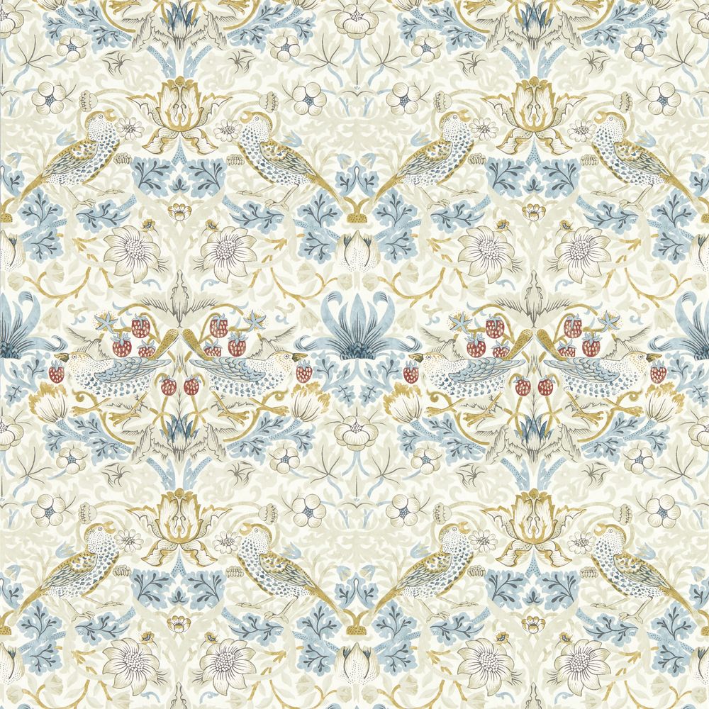 Bild på STRAWBERRY THIEF LINEN/PLUM - W0171/03