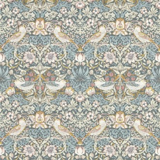 Picture of STRAWBERRY THIEF SLATE/BLUSH - W0171/05