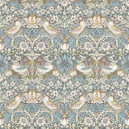 Picture of STRAWBERRY THIEF SLATE/BLUSH - W0171/05