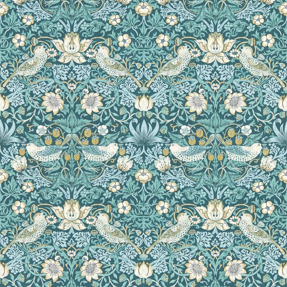 Image de STRAWBERRY THIEF TEAL - W0171/06