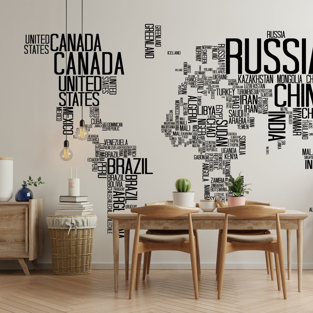 Picture of Maailmankartan typografia