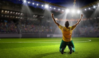 Bild på Victorious Football Player