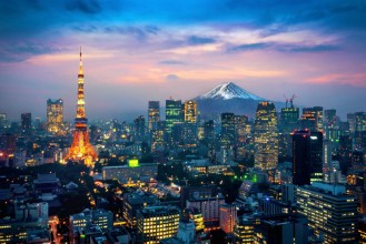 Picture of Tokyo Cityscape with Fuji mountain