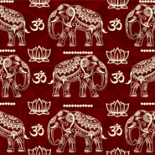 Picture of Intialainen elefanttikuvio