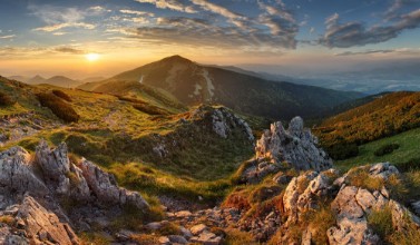 Afbeeldingen van Slovakia mountain from peak Chleb