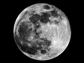 Afbeeldingen van Full Moon phase Taken by telescopeFase Luna piena Scattata con telescopio