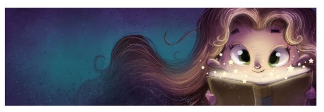 Bild på Nia con libro de magia