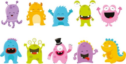 Afbeeldingen van Cute Monster Set