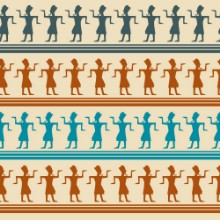 Bild på Tribal art Egyptian ethnic seamless pattern 