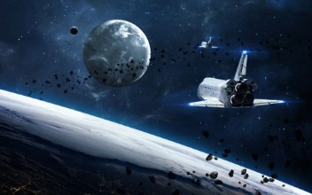 Bild på Universe scene with planets stars and galaxies in outer space showing the beauty of space exploration Elements furnished by NASA