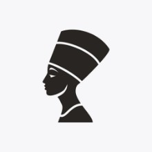 Bild på Nefertiti icon illustration