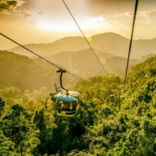 Bild på Seilbahn Gondel im Regenwald