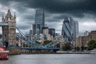 Afbeeldingen van Tower Bridge in the Rain