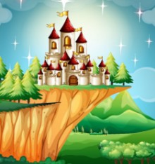 Picture of Castle towers on the cliff